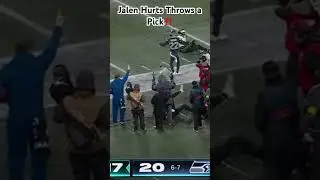 Jalen Hurts Throws Pick to End the Game