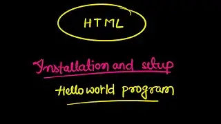 HTML tutorial in Hindi and Urdu with notes | setup and installation | do some code