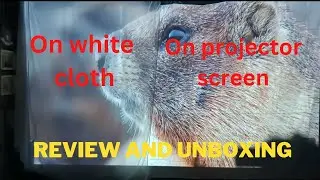 Projector Screen Review and Unboxing || Tech Enum