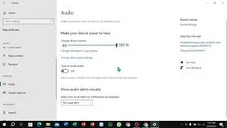 How to turn off mono audio on Laptop