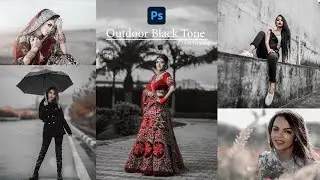 Cinematic Black Tone Color Grading. Photoshop Guru.