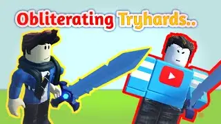 Obliterating Tryhards In Roblox Bedwars...