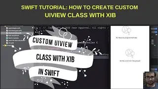 Swift Tutorial: How to create custom UIView class with XIB (Reusable UIView class)