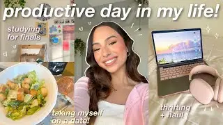 PRODUCTIVE DAY IN MY LIFE! 🎄 grwm, studying in a cafe, holiday prep, etc!