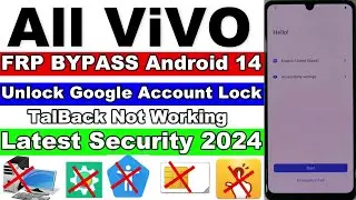 All Vivo FRP Bypass 2024 Android 14/ViVO All Google Lock Bypass WITHOUT PC | ViVO FRP Unlock/Bypass