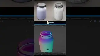 Cosmetic Bottle 3D Modelling in Blender #Bottle3d #cosmeticbottle 3dmodel #productdesign #surface3d