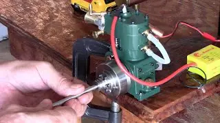 How to Mount and Run ENJOMOR 10cc Whippet Flathead, Unboxing Water-cooled Model Gasoline Engine