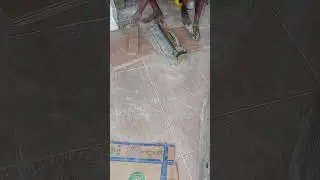 Cutting ceramic floor tiles