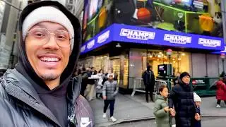 SO MANY Sneakers Sitting In New York Times Square