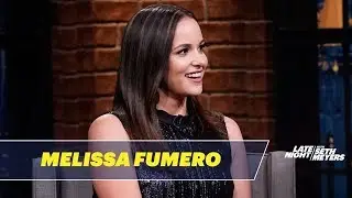 Melissa Fumero Loves It When Andy Samberg Is Grumpy on the Set of Brooklyn Nine-Nine