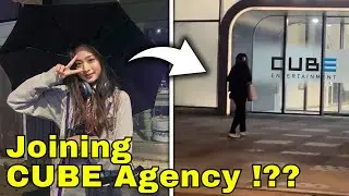 Ahyeon was spotted visiting CUBE Entertainment At The Midnight