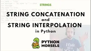 String concatenation and string interpolation in Python