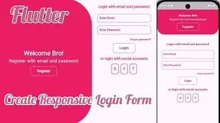 How to create Responsive Login Form in Flutter using Layout Builder & Media Query full tutorial