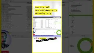 How to crawl ONLY the subfolder with Screaming Frog | SEO tutorial 