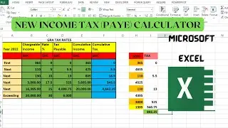 How to Calculate Income Tax (PAYE) in Excel | 2023