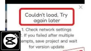 How to fix capcut couldn't load tap to retry issue solve ✅