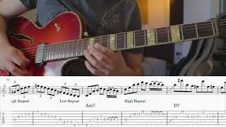 A Great Trick For Solos: Double Phrases // (All of me Jazz Guitar solo)