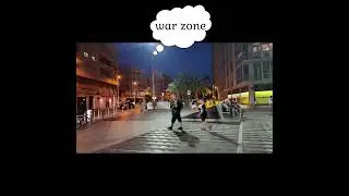 like a war zone tonight/elche alicante spain 