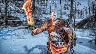 Young Cloaked Kratos VS Bear - GMGOW - God of War Ragnarok