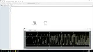 How to generate Chirp signal in MATLAB Simulink