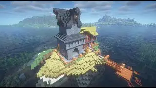 Minecraft timelapse tower house