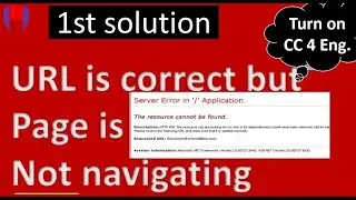 Server Error in App Resource Cant be found, URL is correct but href is not working in .net