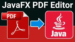 JavaFX Swing Project to Build PDF Editor to Add & Remove Images From PDF GUI Desktop App