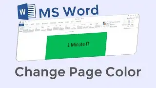 How to Change Page Color in MS Word