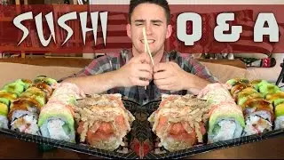 Delicious SUSHI Mukbang // Q & A