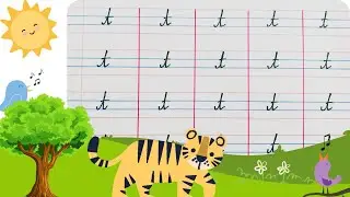 Cursive writing for beginners | learn how to write small cursive letter t |Teaching cursive t 