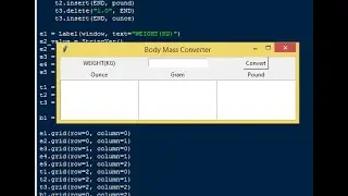 Simple Body Mass Converter App in Python