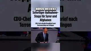 CDU Chef Fordert Sofortiger Aufnahme- Stopp für Syrer und Afghanen  #shorts #politik