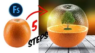 Transparent Effect In Photoshop | Transparent Orange Manipulation