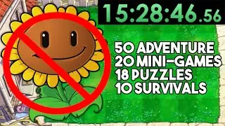 I Tried 100% Speedrunning Plants vs Zombies Without Sunflowers