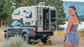 a silent evening alone in my truck camper (story nine) | camping ASMR