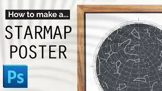 Photoshop: Custom Starmap poster template