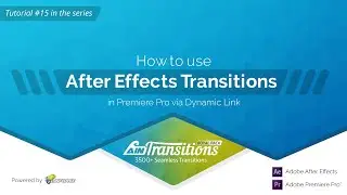 #15. How to use After Effects Transitions in Premiere Pro via Dynamic Link