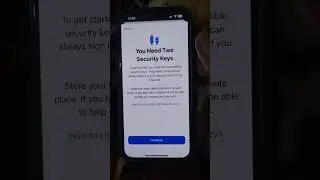 Add Security key for iPhone iOS 16.3 update #apple