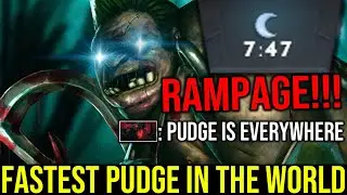 FASTEST PUDGE IN THE WORLD!! 7MINS RAMPAGE Rotate everywhere!!!