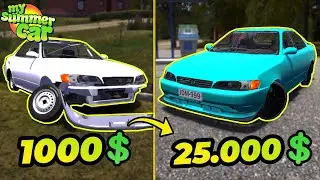 $1000 TOYOTA MARK 2 after CRASH! | My Summer Car #88