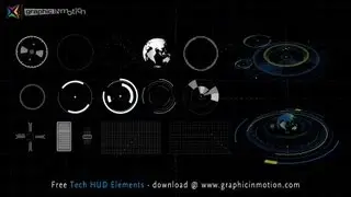 FREE High Tech HUD Elements PACK - After Effects Project