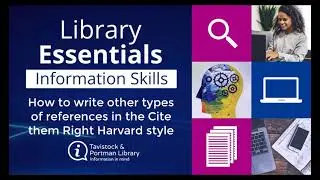 Harvard Referencing part 4 - How to write references in the Cite Them Right Harvard style