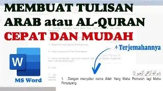 Cara Membuat Tulisan Arab atau Al-Quran dengan Cepat dan Mudah di Microsoft Word