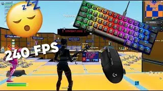 Razer Huntsman MINI ASMR😴 Fortnite The Pit Gameplay 240 FPS🏆