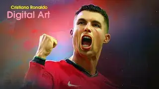 Cristiano Ronaldo Digital Painting | Step by Step in Photoshop