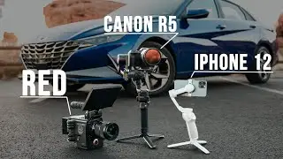 iPhone 12 vs Canon R5 vs RED // Hyundai Elantra Shoot-Out