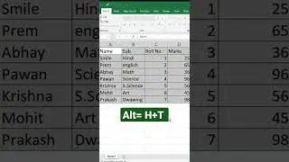 #shorts how to Create automatic table Shortcut key in excel 🔥🔥😱🔥😱  #excel