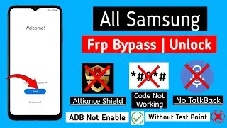 Unlocking Any Samsung | Frp Bypass And Google Account Unlock | Fix - ADB Not Enable || New 2024