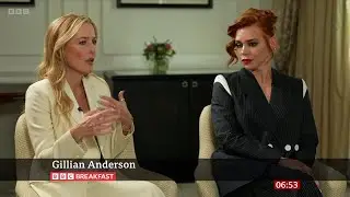 Gillian Anderson, Billie Piper (Scoop Actresses) On BBC Breakfast [19.03.2024]