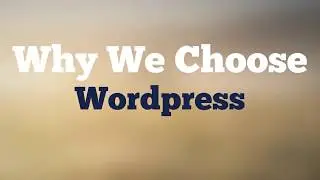 Why We Choose Wordpress For Website Design